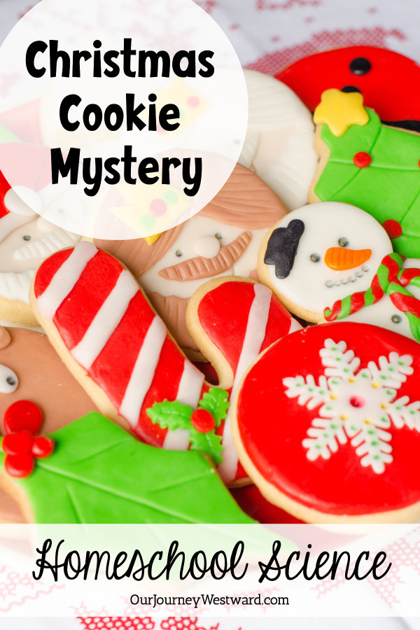 various Christmas sugar cookies scattered on a table