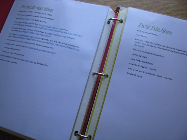 Friday Ideas Field Trip Lists