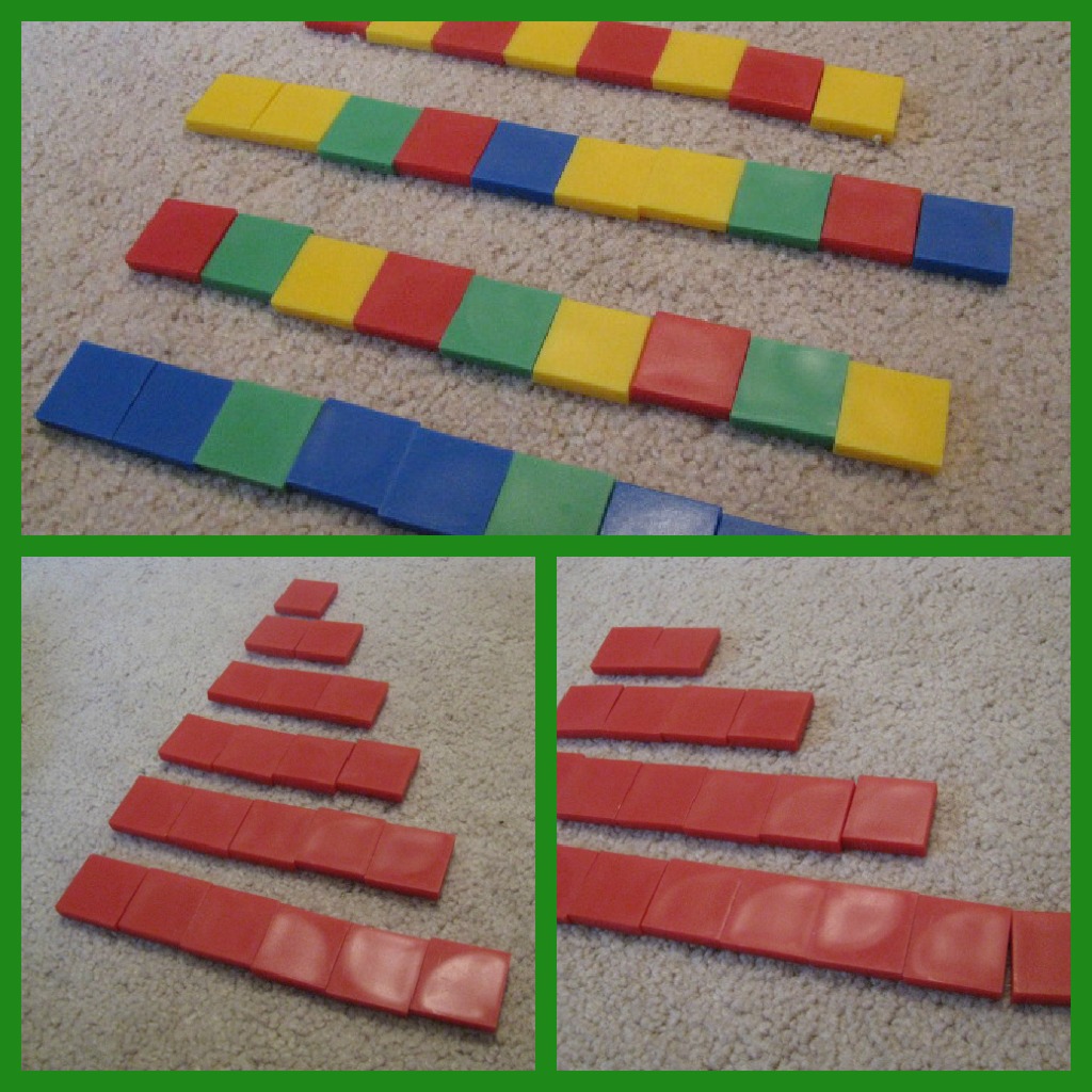 Patterns with blocks - kindergarten