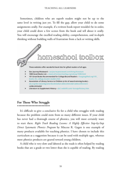 Page from Homeschooling Gifted Kids