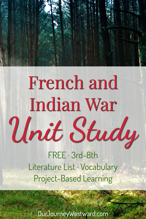 A forrest of trees. Used as a graphic for a blog post about a French and Indian War Unit Study.