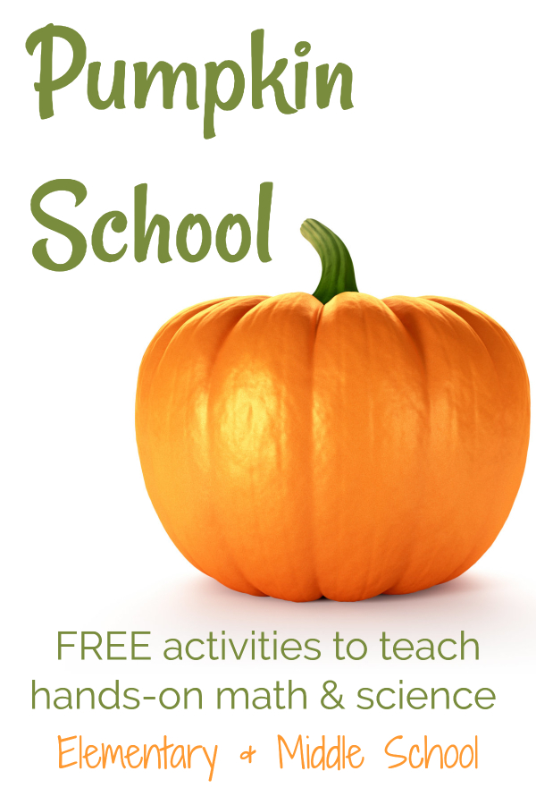 A bright orange pumpkin with a green stem. Used as the cover for a post about pumpkin school